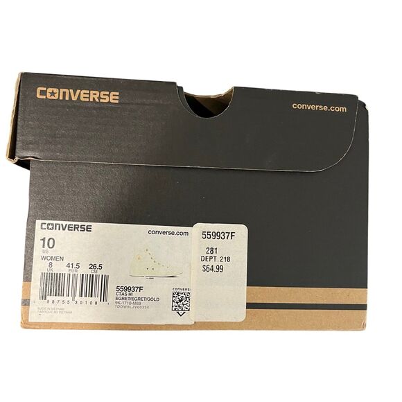 CONVERSE WOMEN'S Egret HI 559937F SHOES - Picture 2 of 5